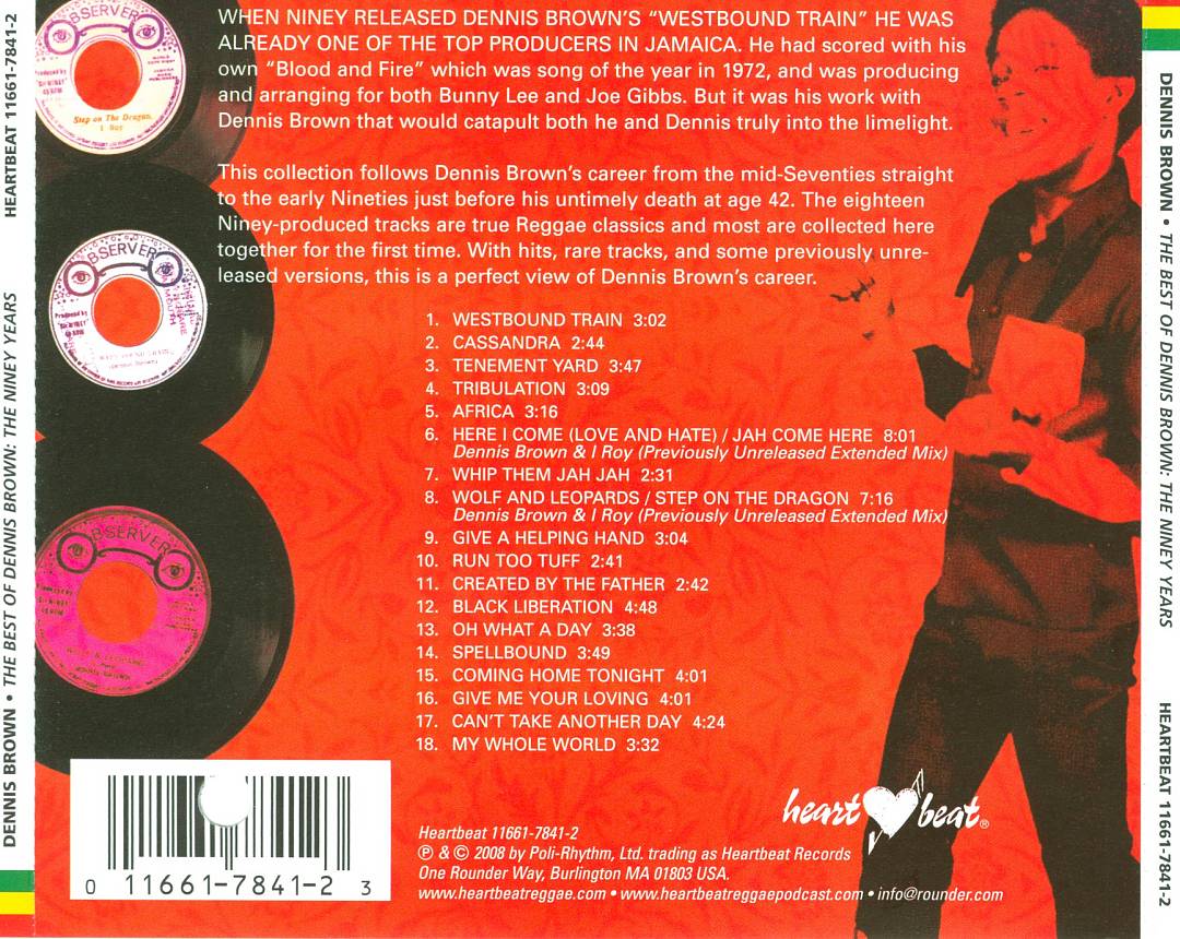Best of Dennis Brown: The Niney Years cover art
