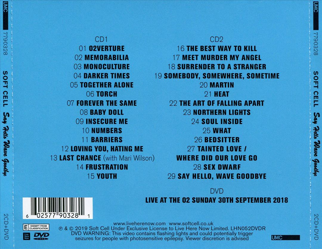 Say Hello Wave Goodbye: Live at the O2 Arena cover art