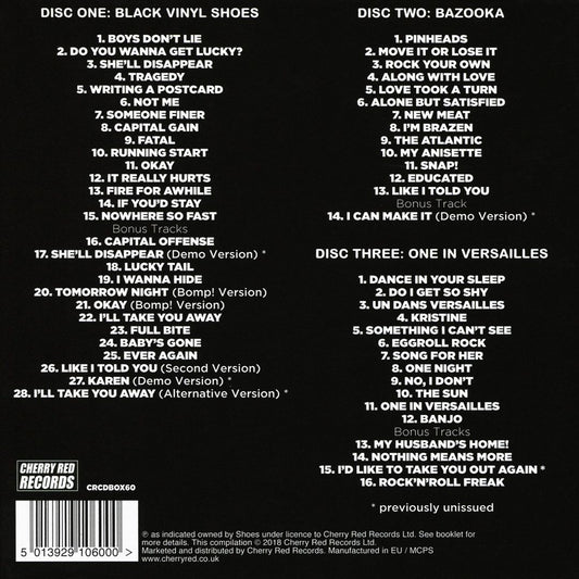 Black Vinyl Shoes: Anthology 1973-1978 [3CD Clamshell Boxset] cover art