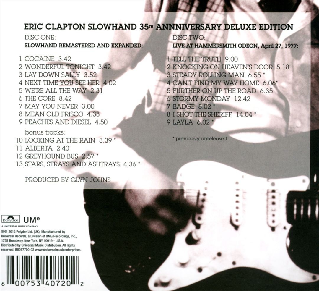Slowhand [Deluxe Edition] cover art