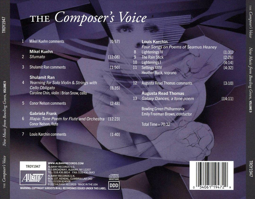 Composer's Voice: New Music from Bowling Green, Vol. 9 cover art