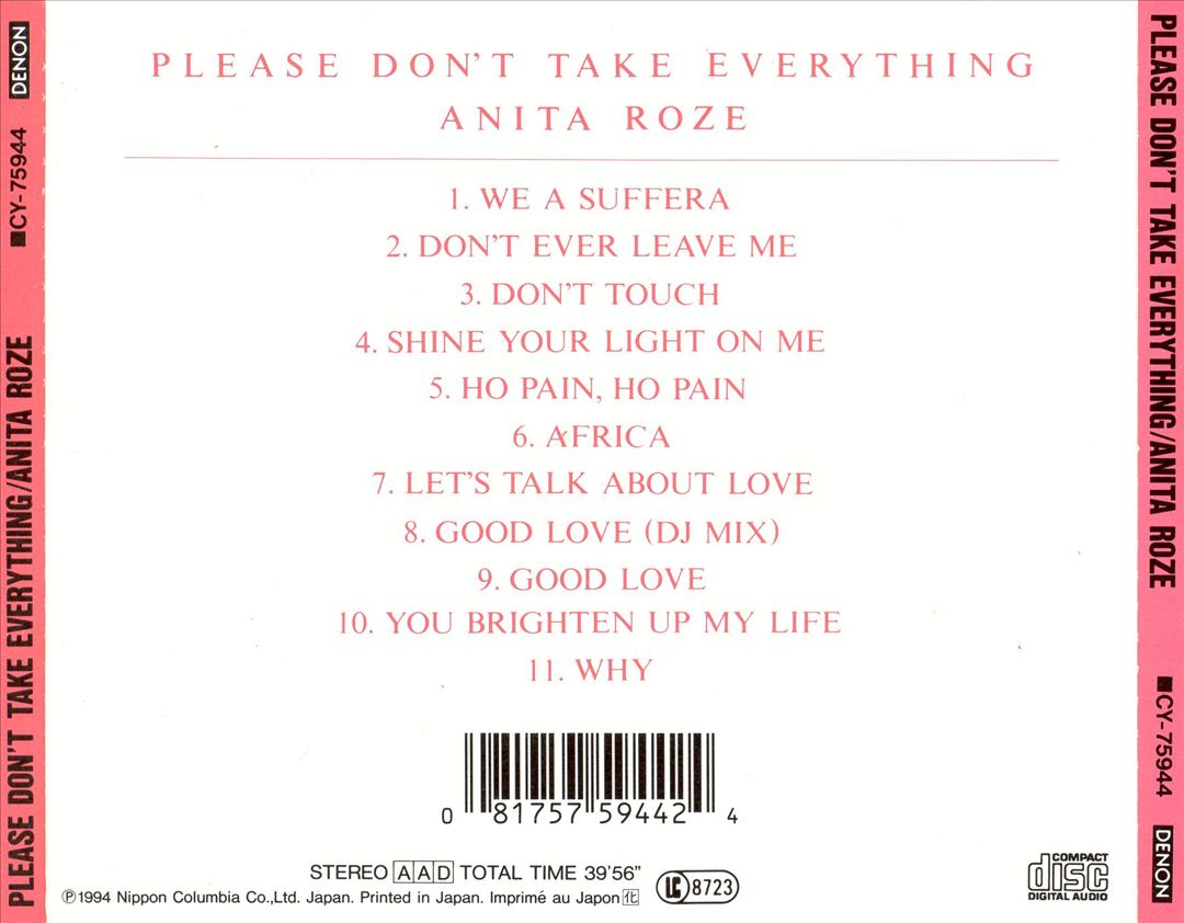 Please Don't Take Everything cover art