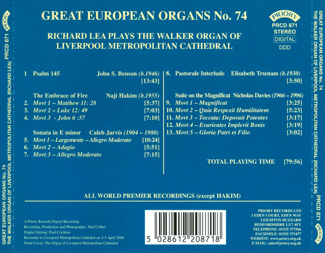 Great European Organs No. 74 cover art