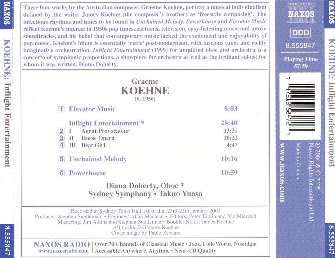 Graeme Koehne: Inflight Entertainment cover art