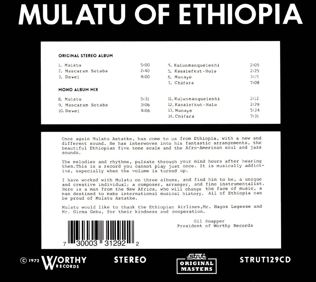 Mulatu of Ethiopia cover art