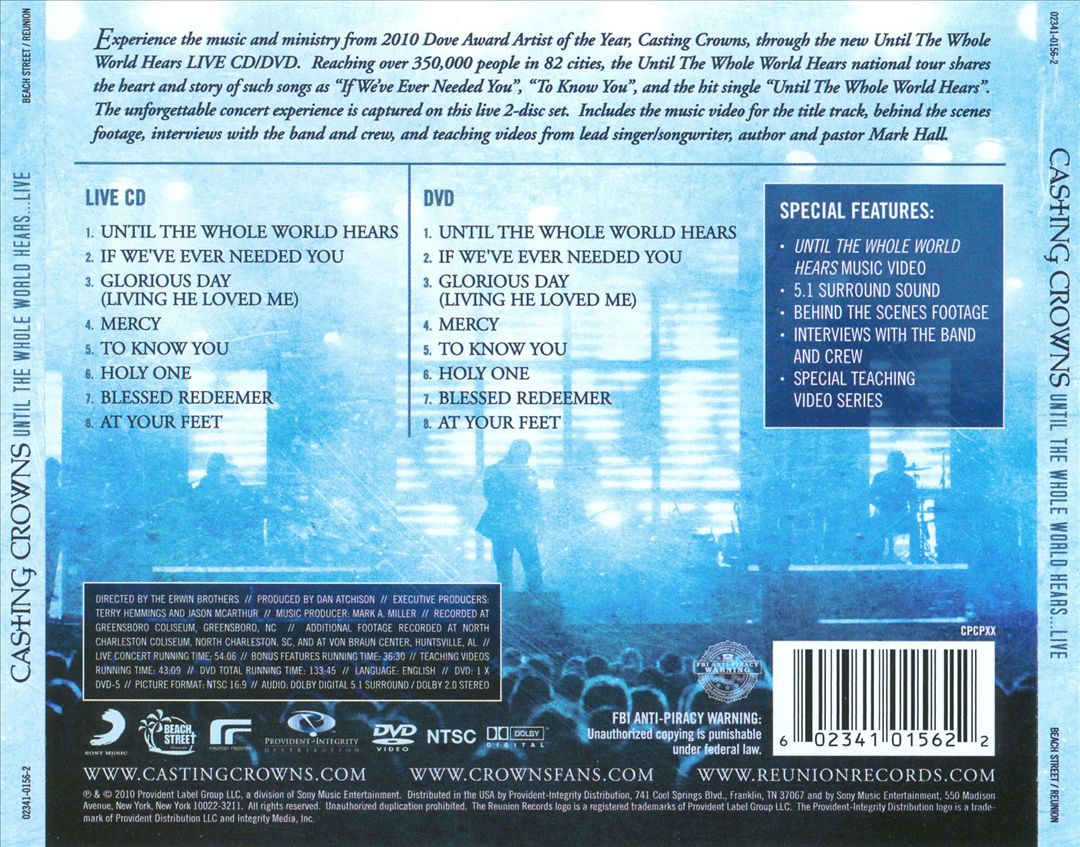 Until the Whole World Hears...Live cover art
