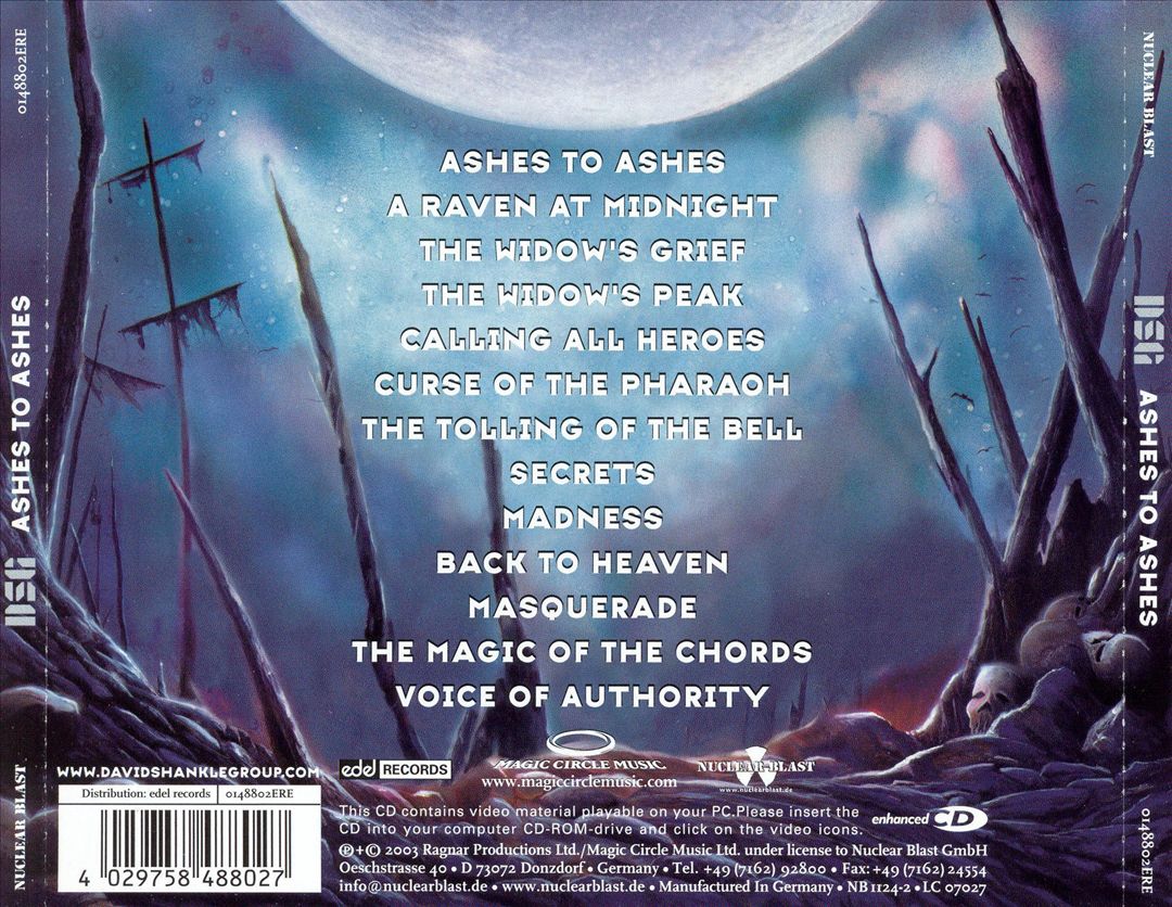 Ashes to Ashes cover art