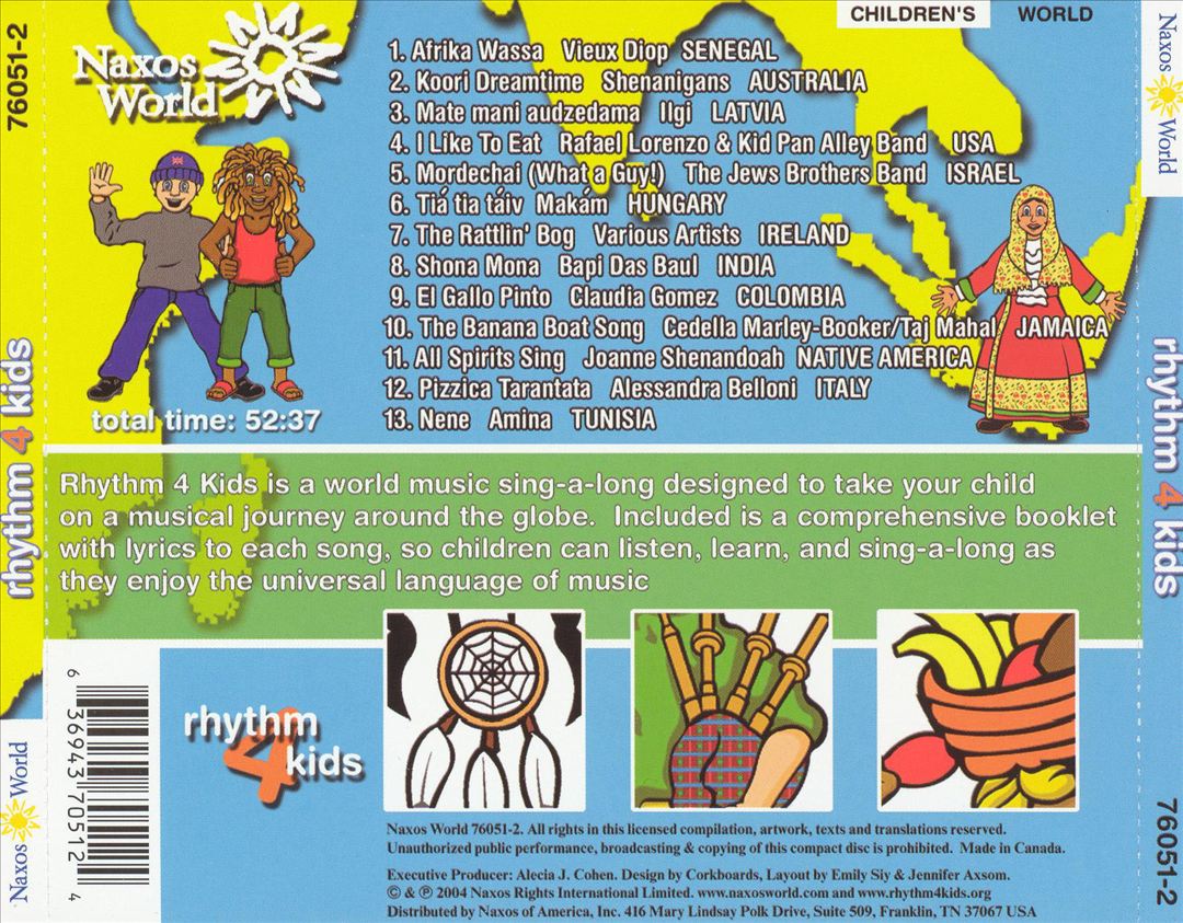 Rhythm 4 Kids: World Sing-A-Long cover art