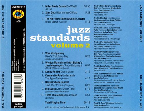 Jazz Standards, Vol. 2 cover art