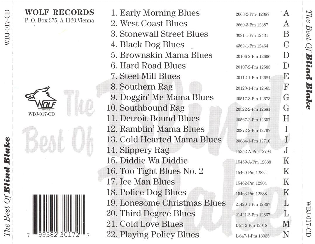 Best of Blind Blake [Wolf] cover art