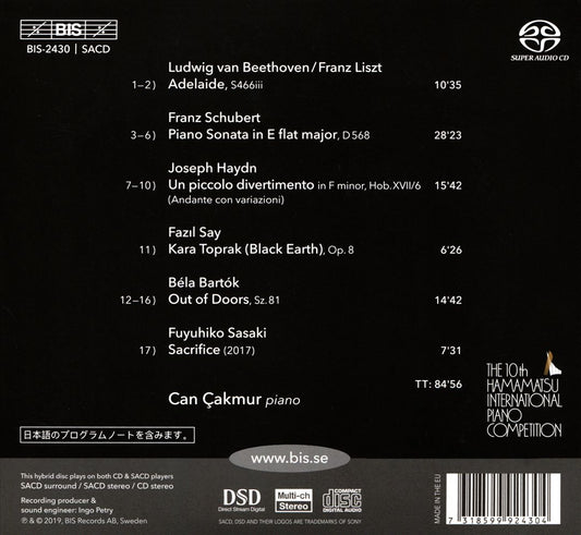 First Prize Winner Hamamatsu International Piano Competition 2018 cover art