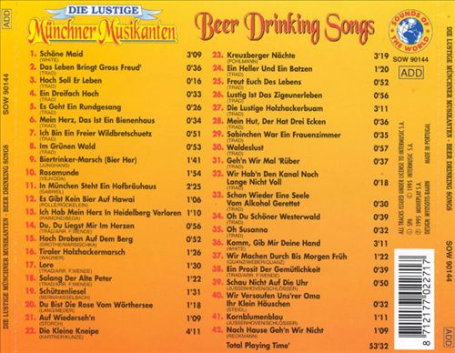Beer Drinking Songs cover art