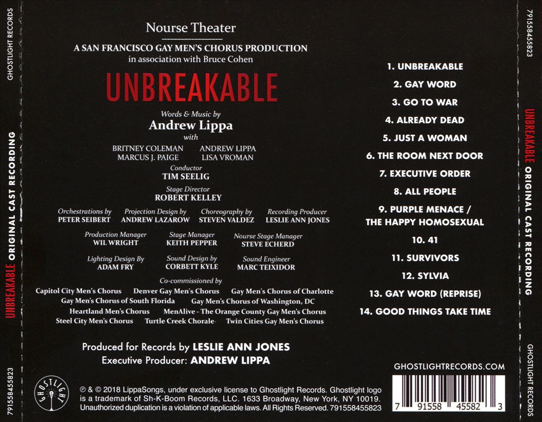 Unbreakable [Original Cast Recording] cover art