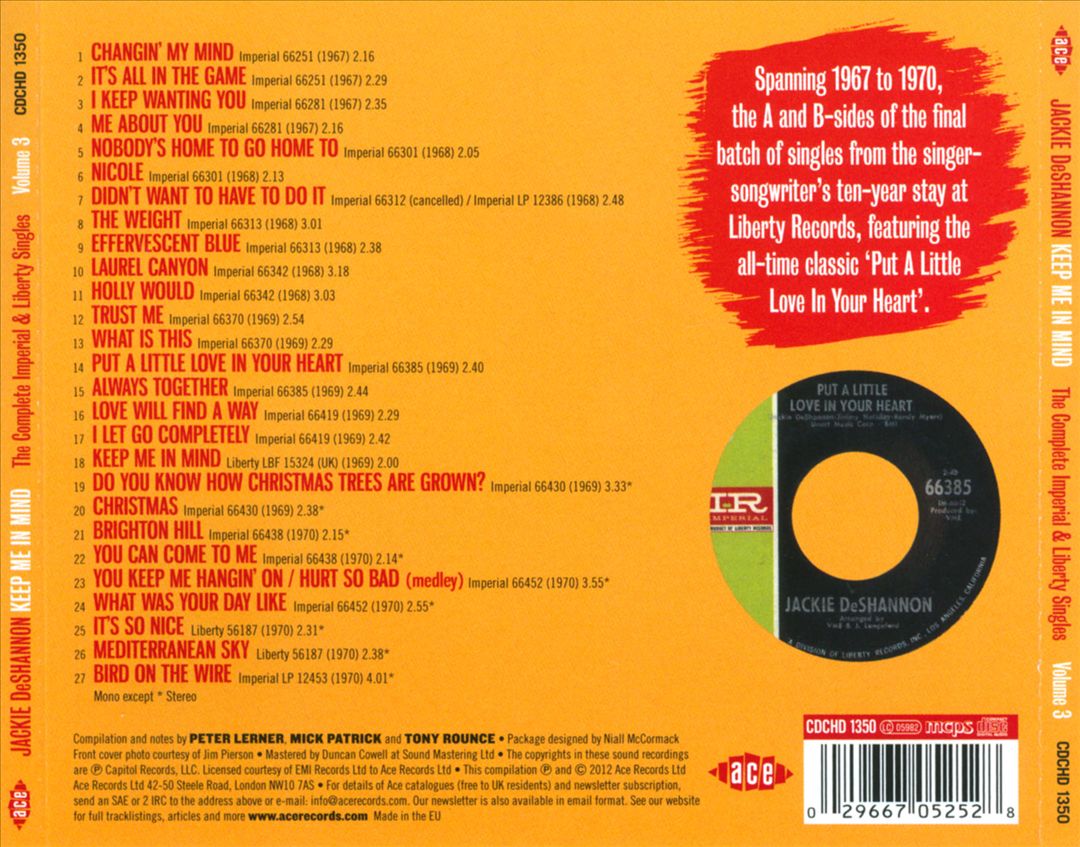 Keep Me in Mind: The Complete Imperial & Liberty Singles, Vol. 3 cover art