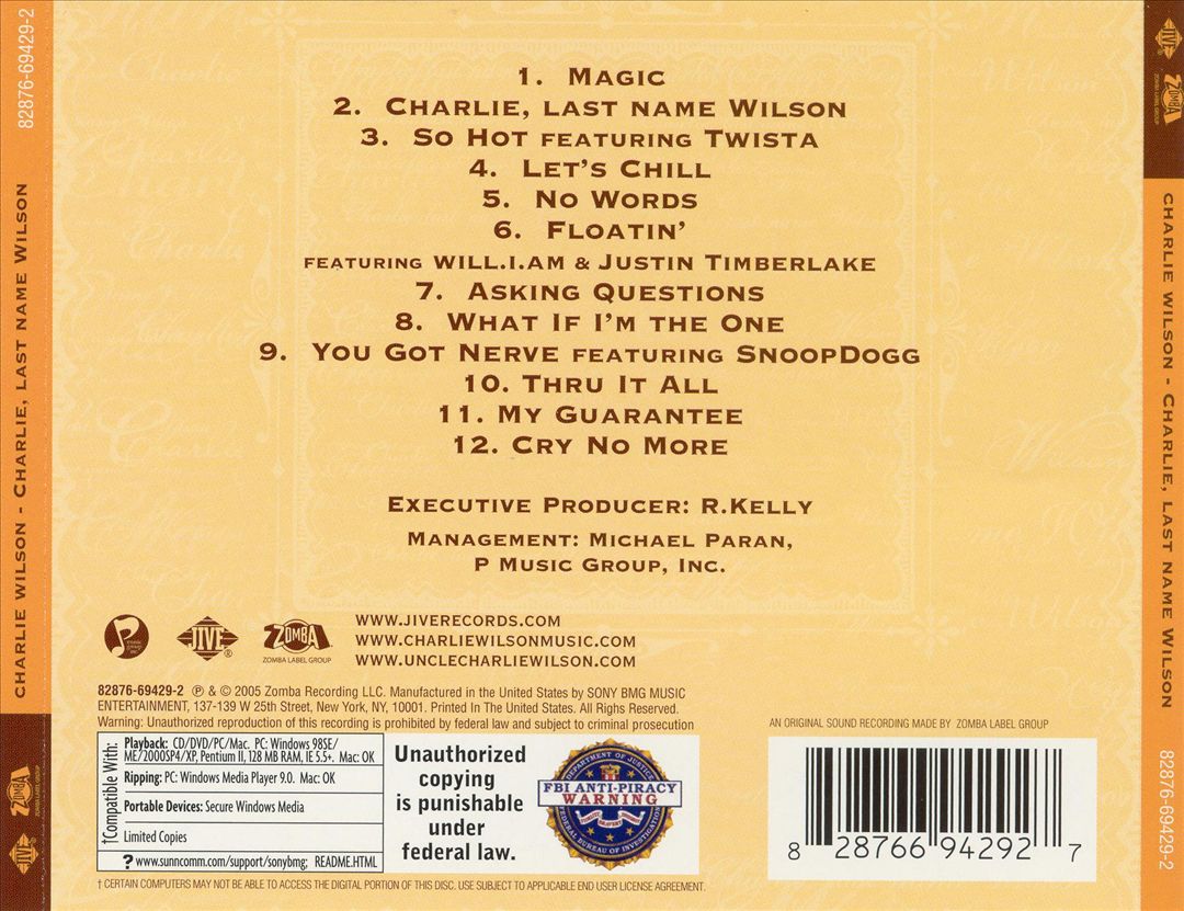 Charlie, Last Name Wilson cover art