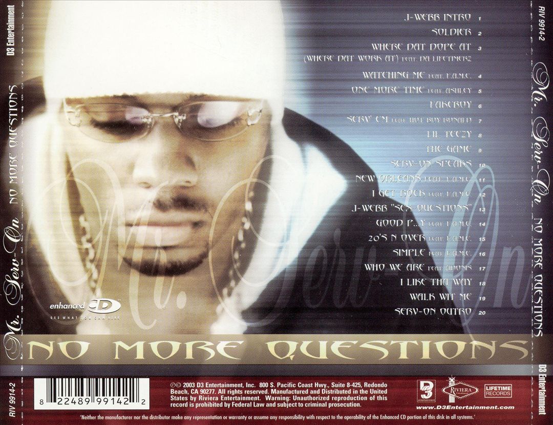 No More Questions cover art