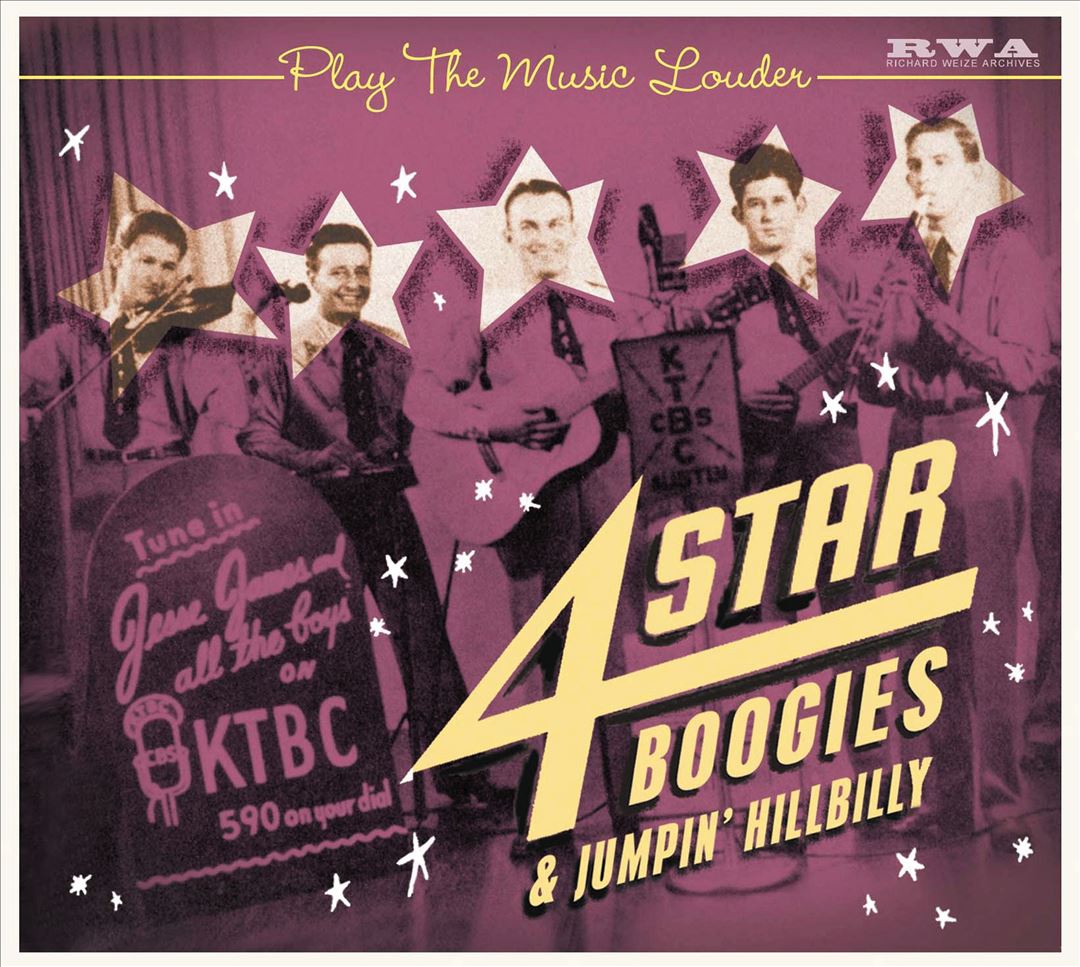 Play the Music Louder: 4-Star Boogies & Jumpin Hillbilly cover art