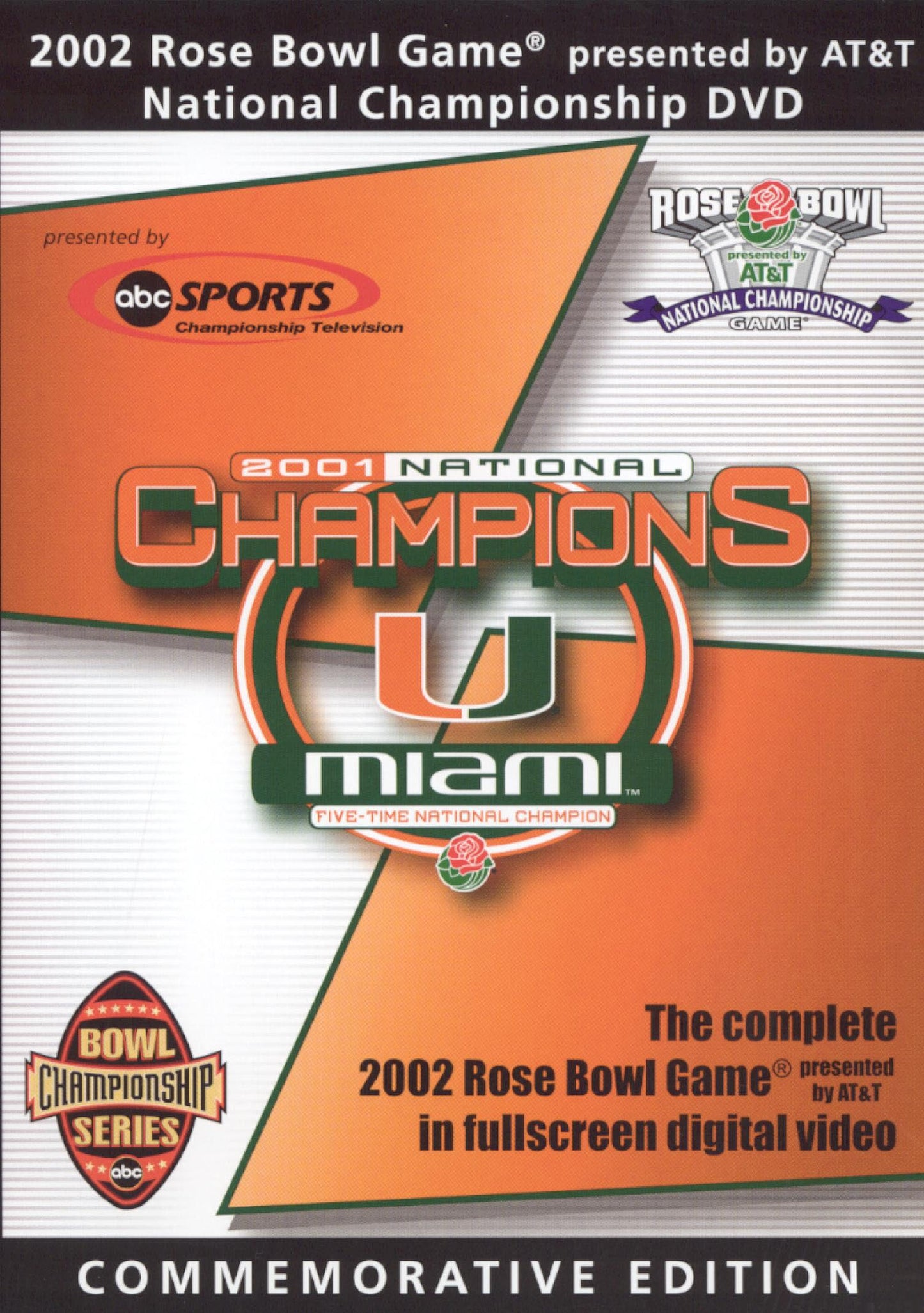 2002 Rose Bowl Game National Championship [Commemorative Edition] cover art