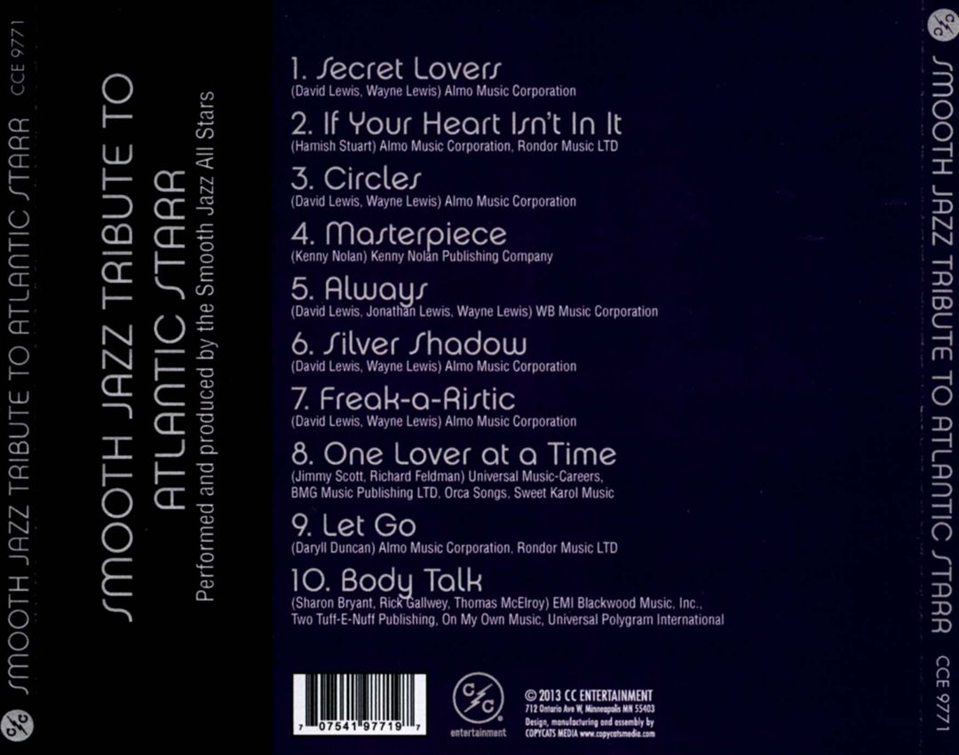 Smooth Jazz Tribute To Atlantic Starr cover art