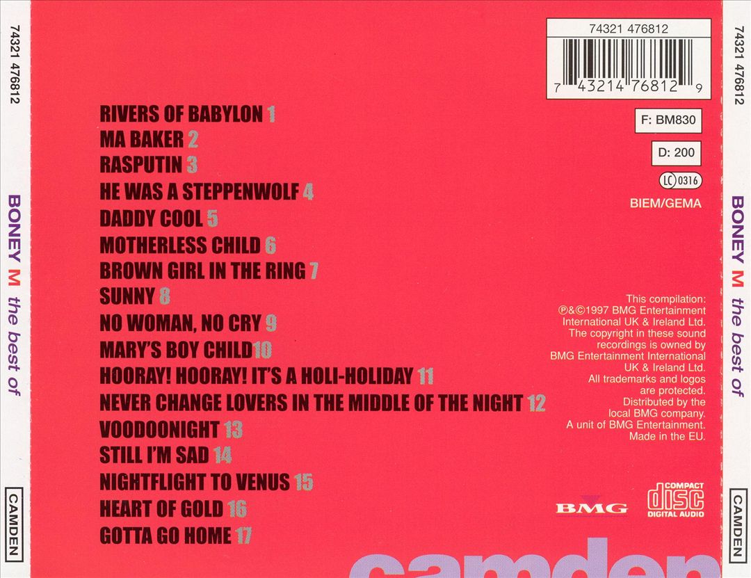Best of Boney M. [Camden] cover art