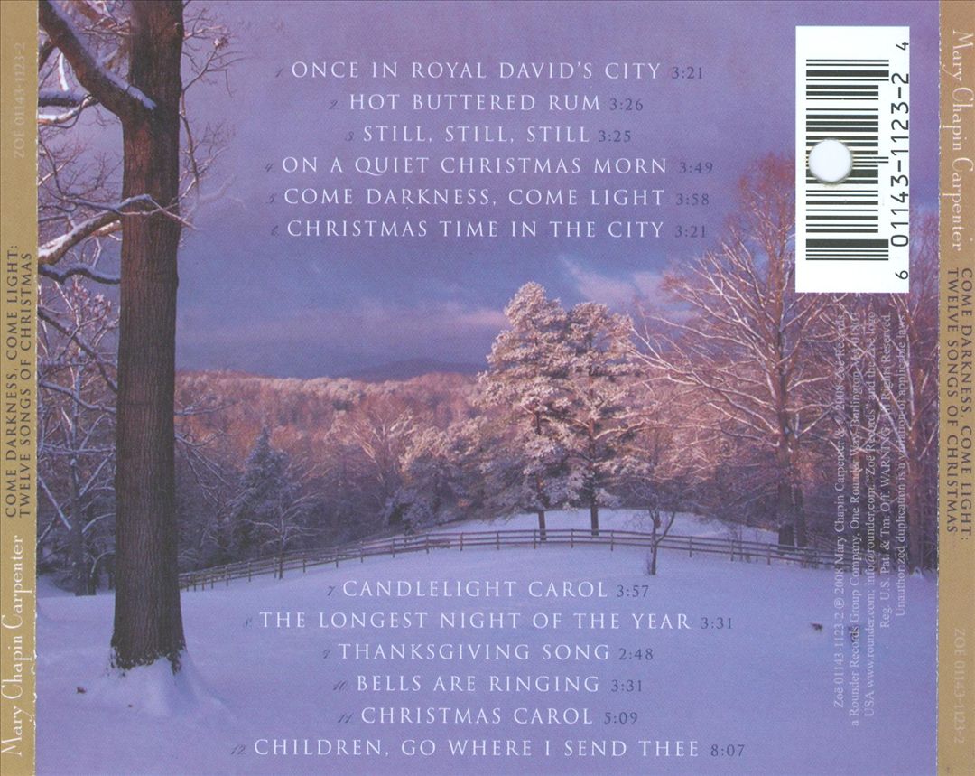 Come Darkness, Come Light: Twelve Songs of Christmas cover art