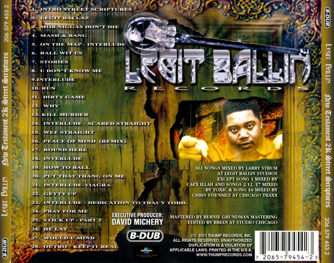 Twista Presents New Testament 2K: Street Scriptures cover art