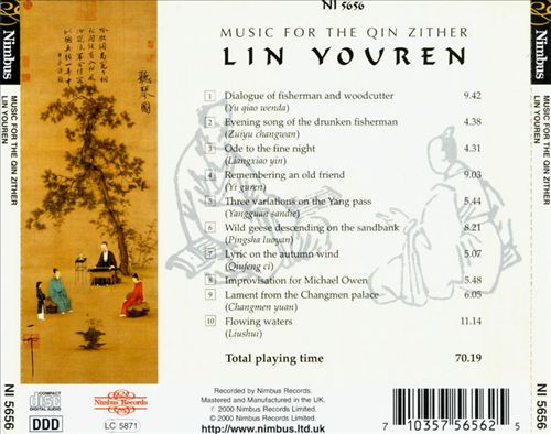 Music for the Qin Zither cover art