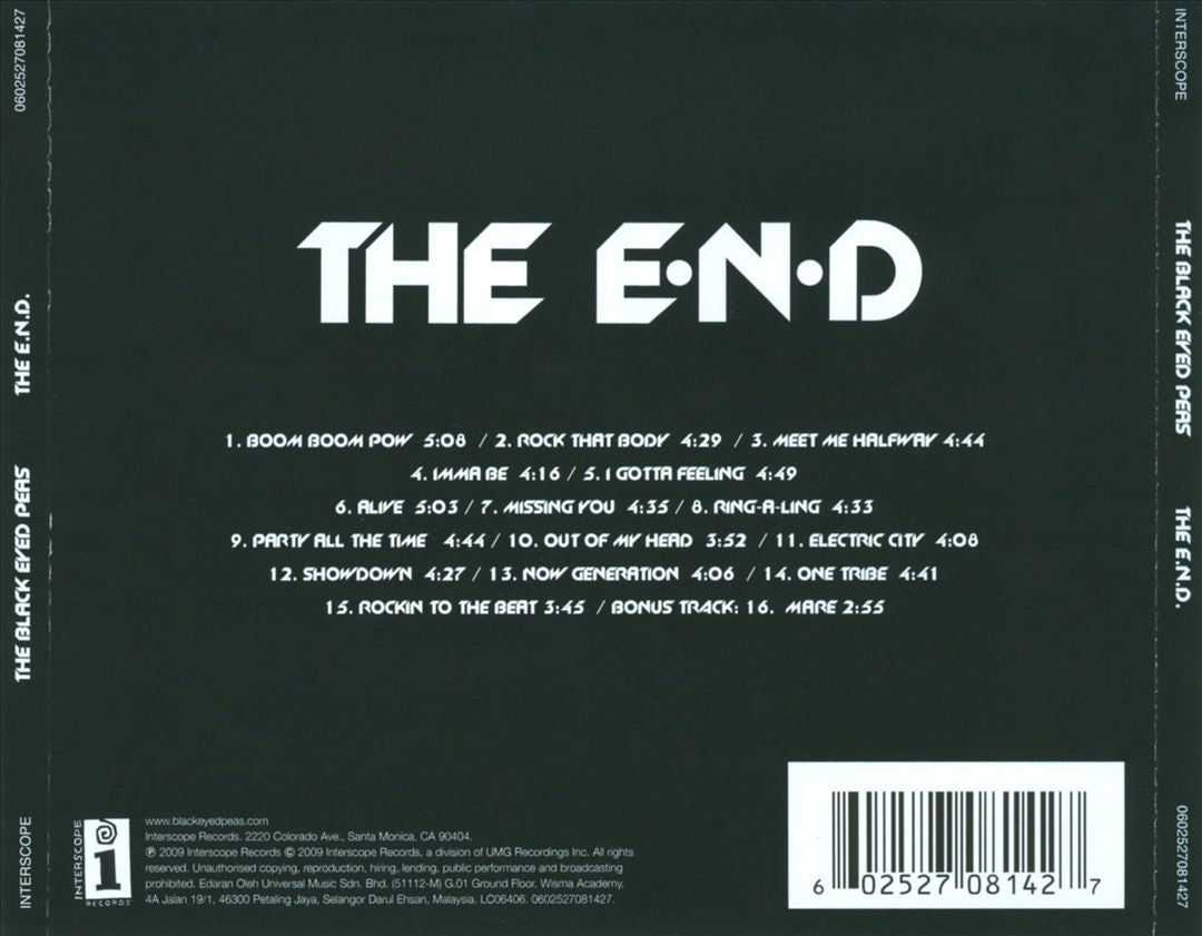 The E.N.D. (Energy Never Dies) [Bonus Track] cover art