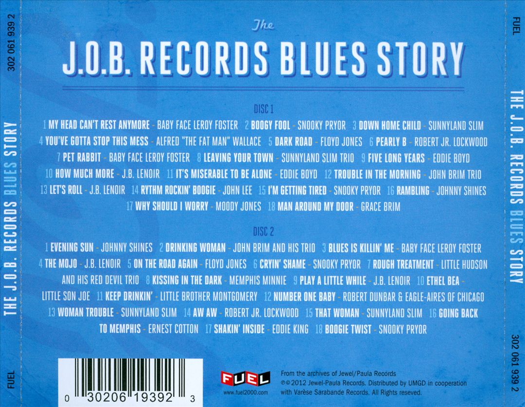J.O.B. Records Blues Story cover art