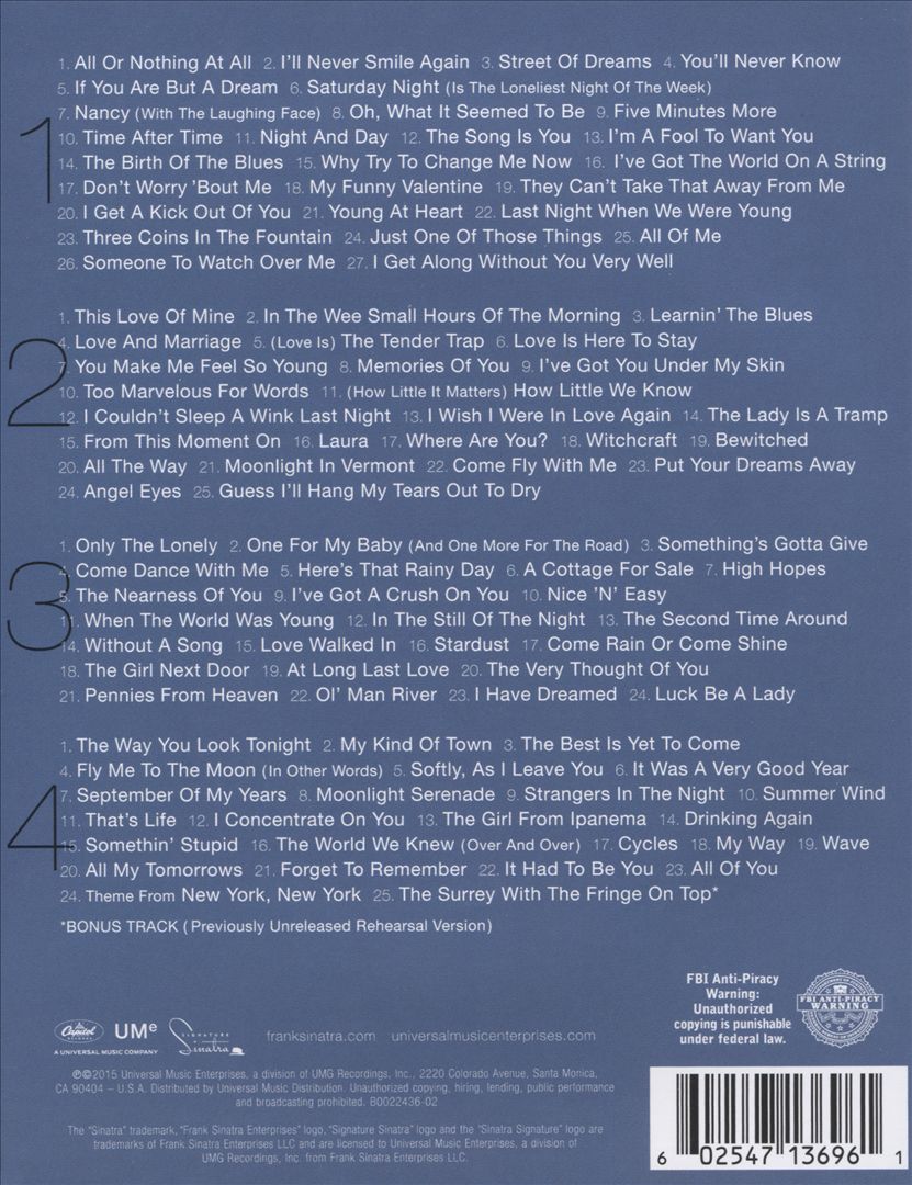 Ultimate Sinatra [Four-Disc] cover art