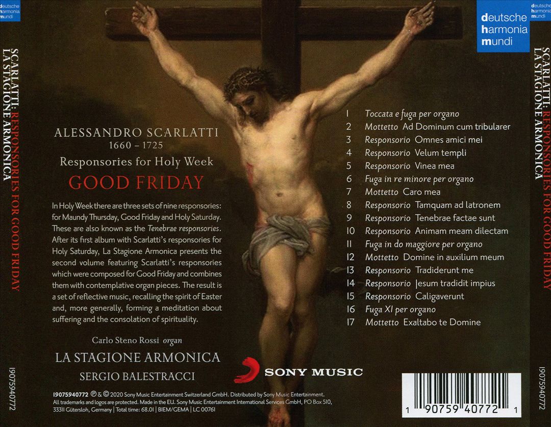 Alessandro Scarlatti: Responsories for the Holy Week - Good Friday cover art