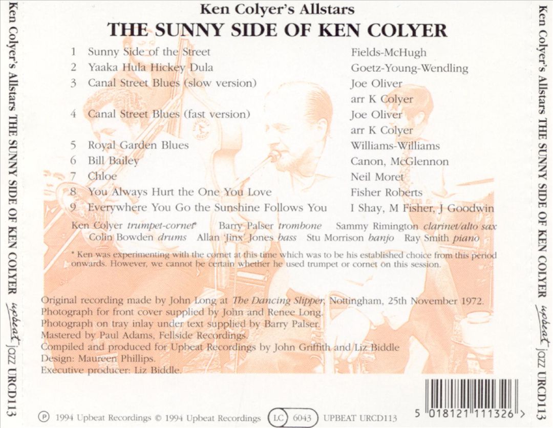 Sunny Side of Ken Colyer cover art