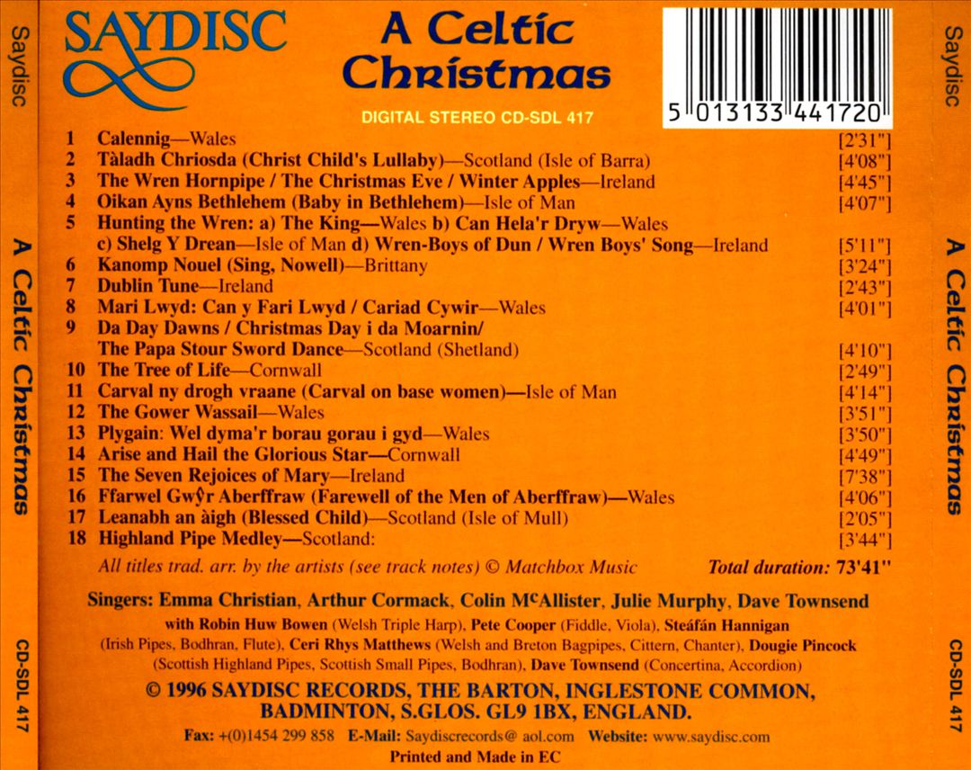 Celtic Christmas [Saydisc] cover art