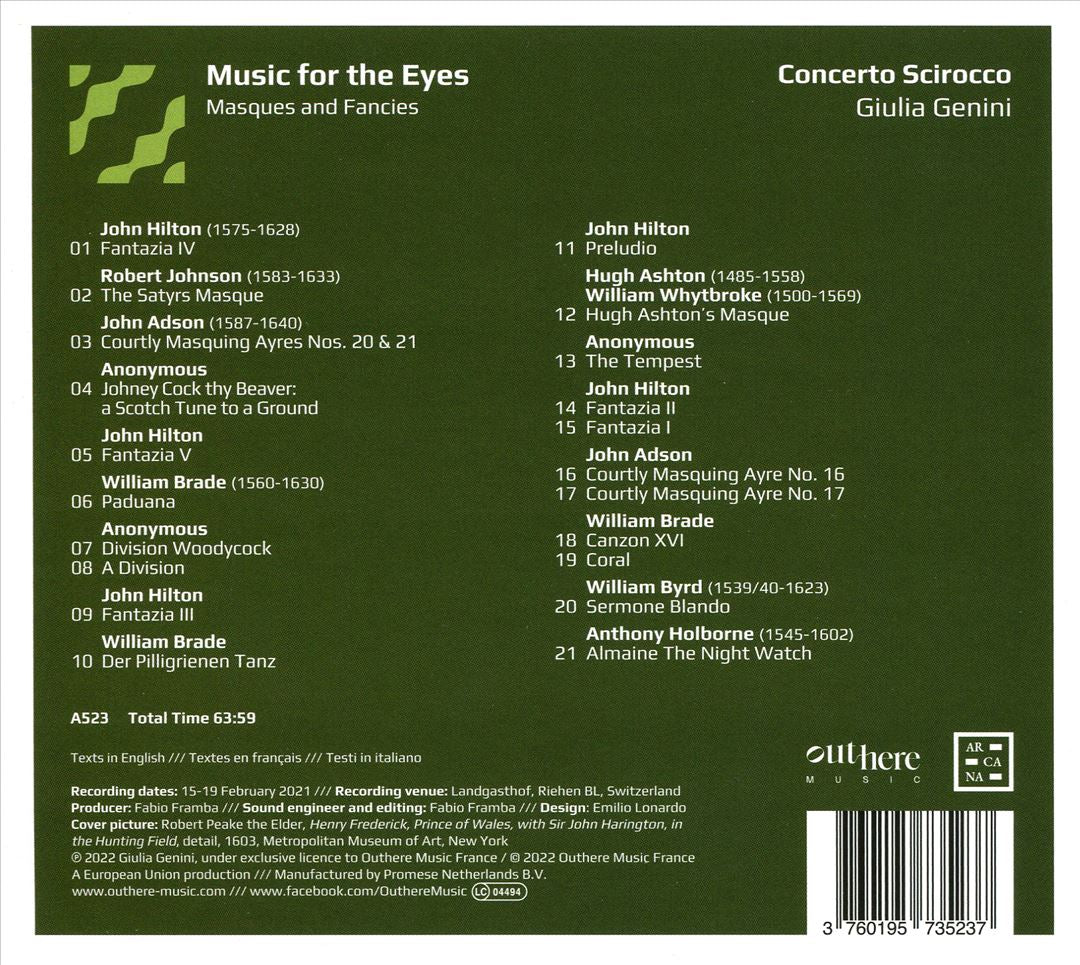 Music for the Eyes: Masques and Fancies cover art