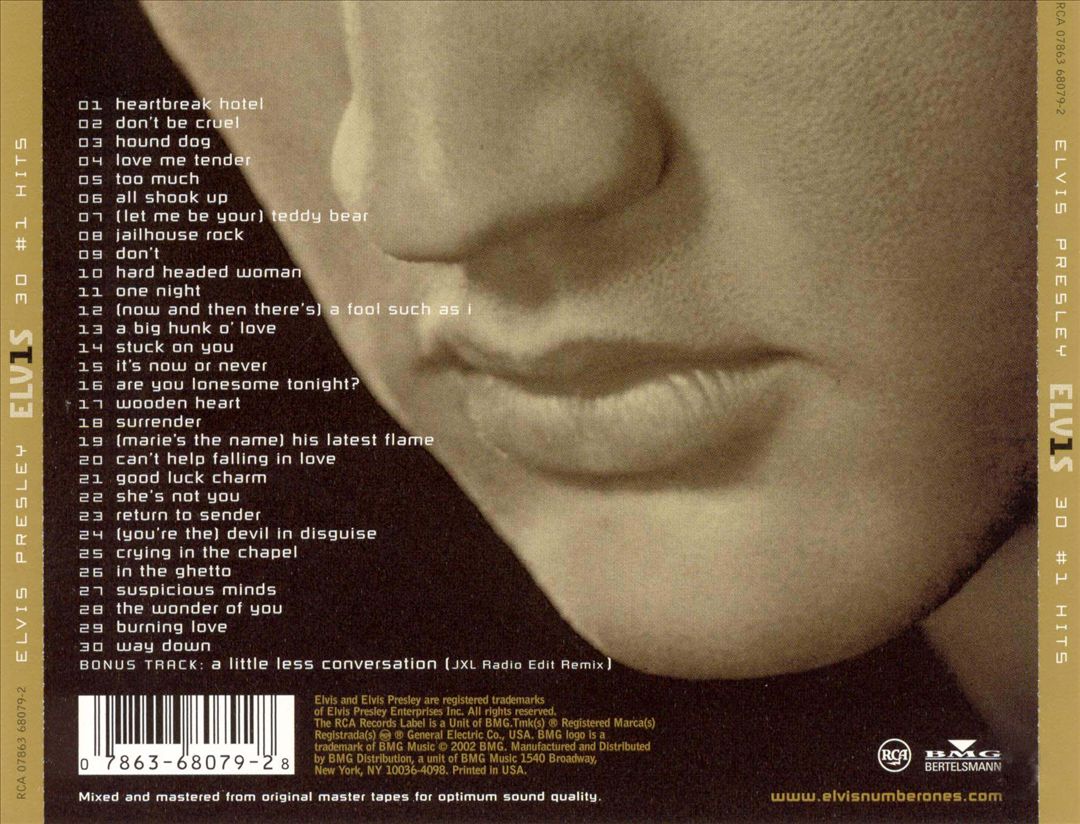 Elv1s: 30 #1 Hits cover art