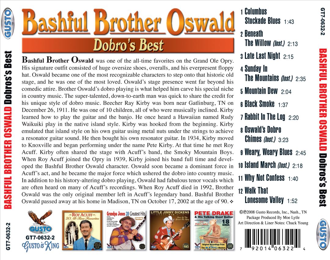 Bashful Brother Oswald cover art