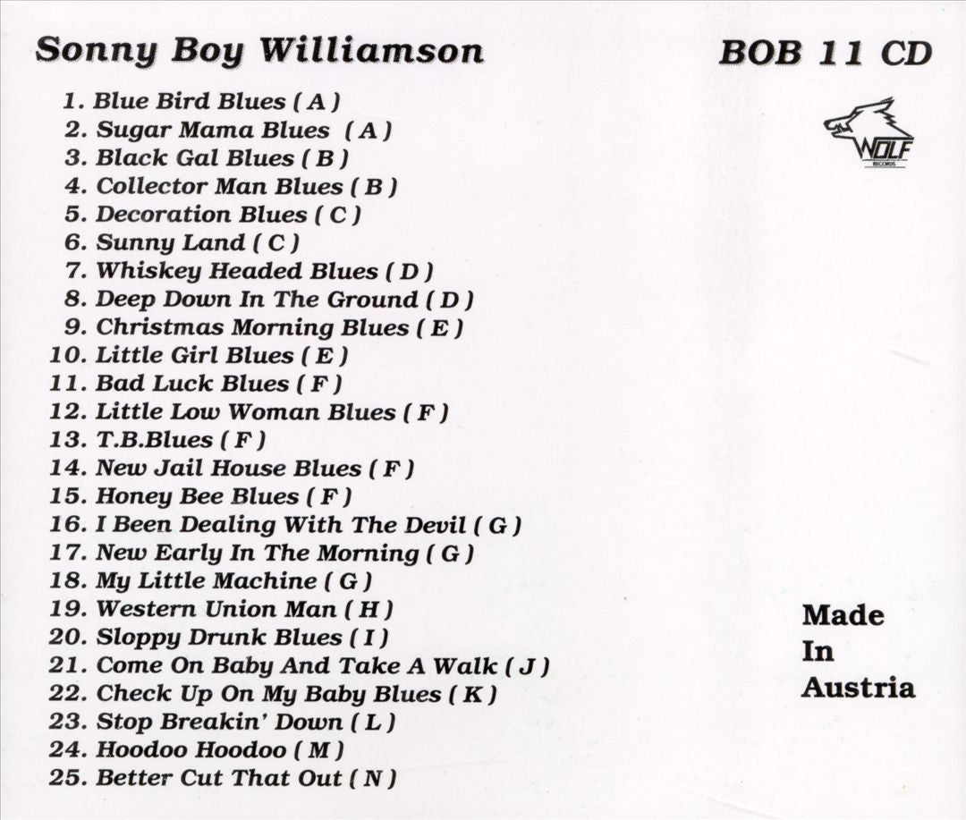 Sonny Boy Williamson (1937-1947) cover art