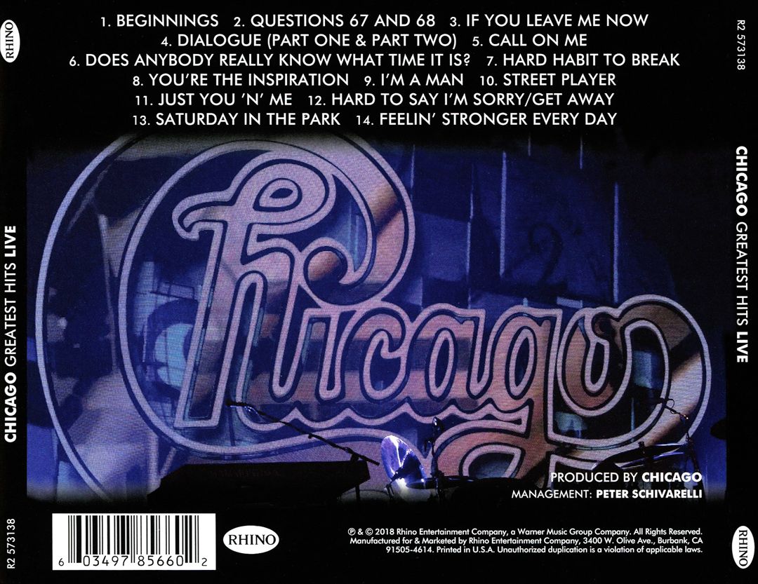 Greatest Hits Live cover art