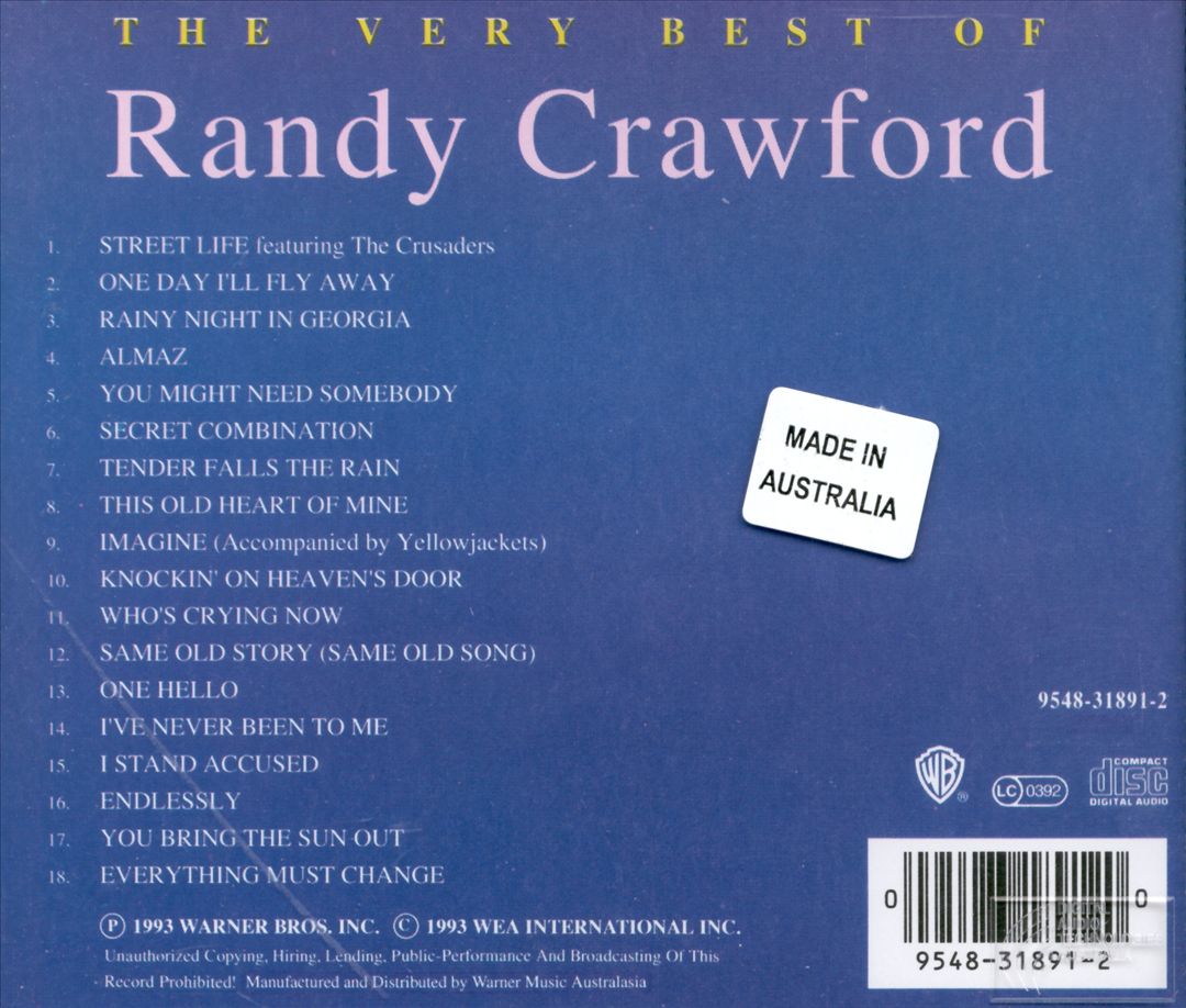 Very Best Of Randy Crawford cover art