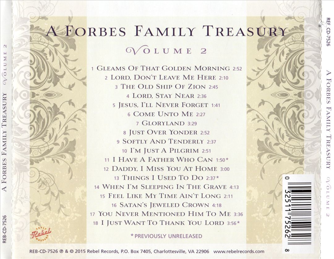Forbes Family Treasury, Vol. 2 cover art