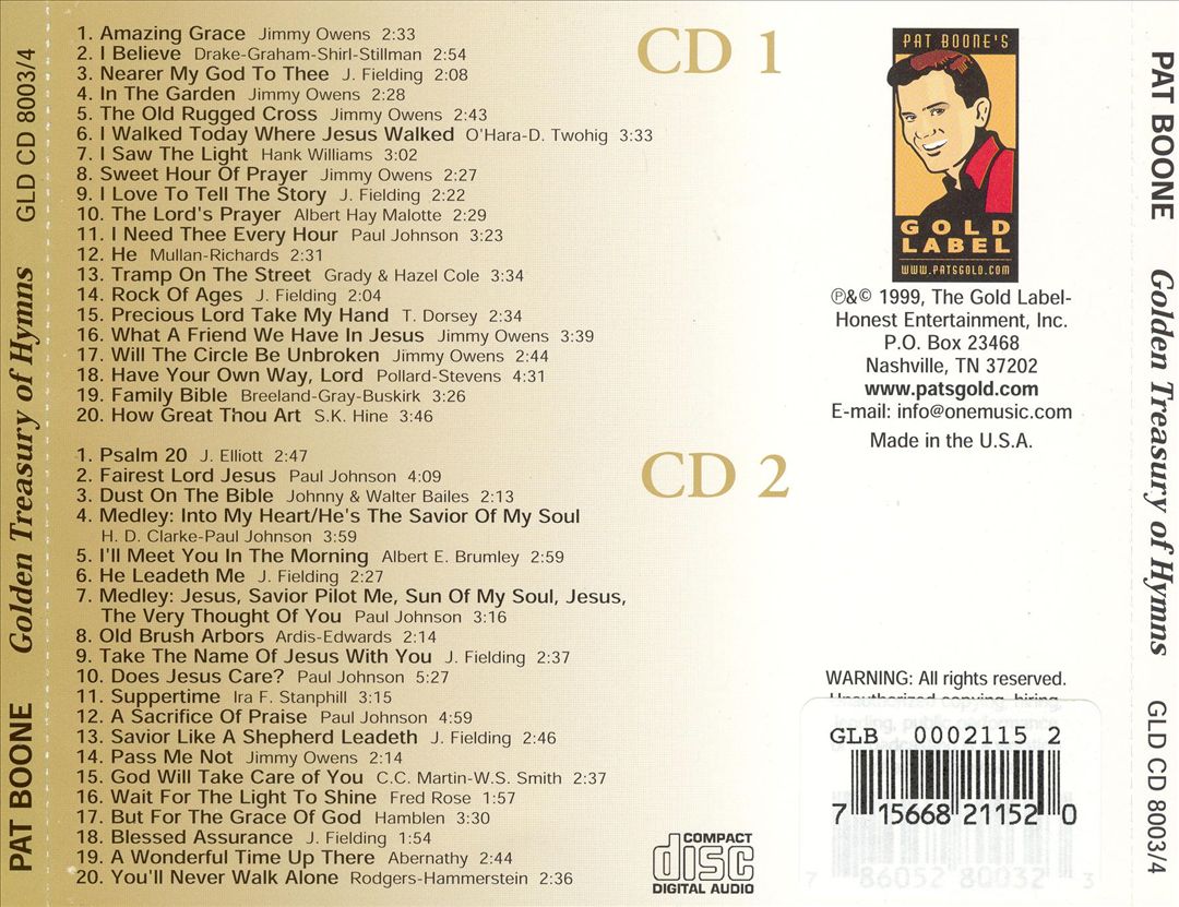 Golden Treasury of Hymns cover art