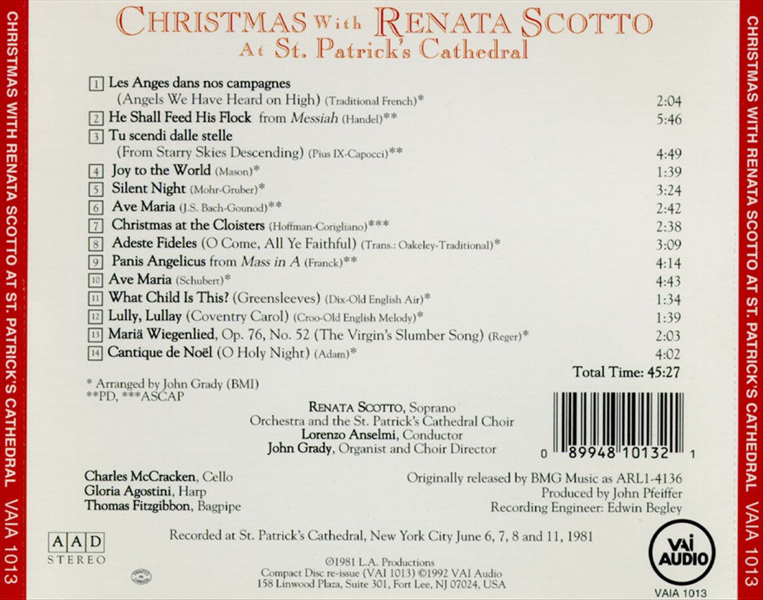 Christmas with Renata Scotta at St. Patrick's Cathedral cover art