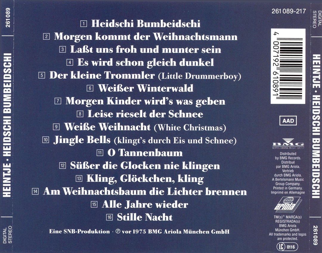 Heidschi Bumbeidschi cover art