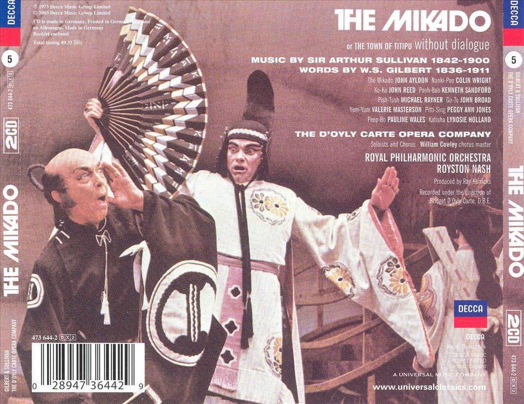 Gilbert & Sullivan: The Mikado [1973 Recording] cover art
