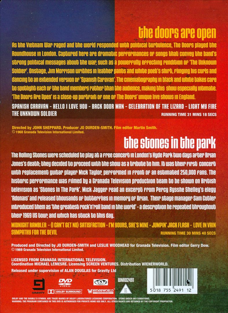 Are Open/In the Park [DVD] cover art