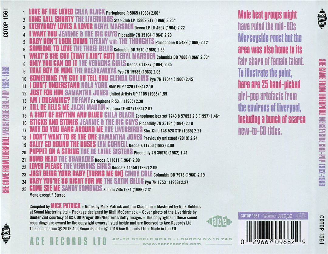 She Came From Liverpool! Merseyside Girl Pop [1962-1968] cover art