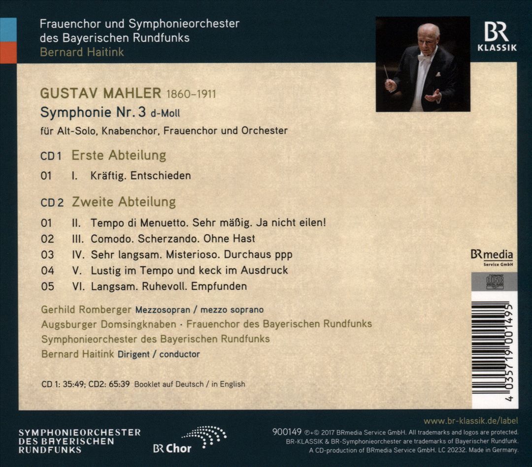 Mahler: Symphonie Nr. 3 cover art