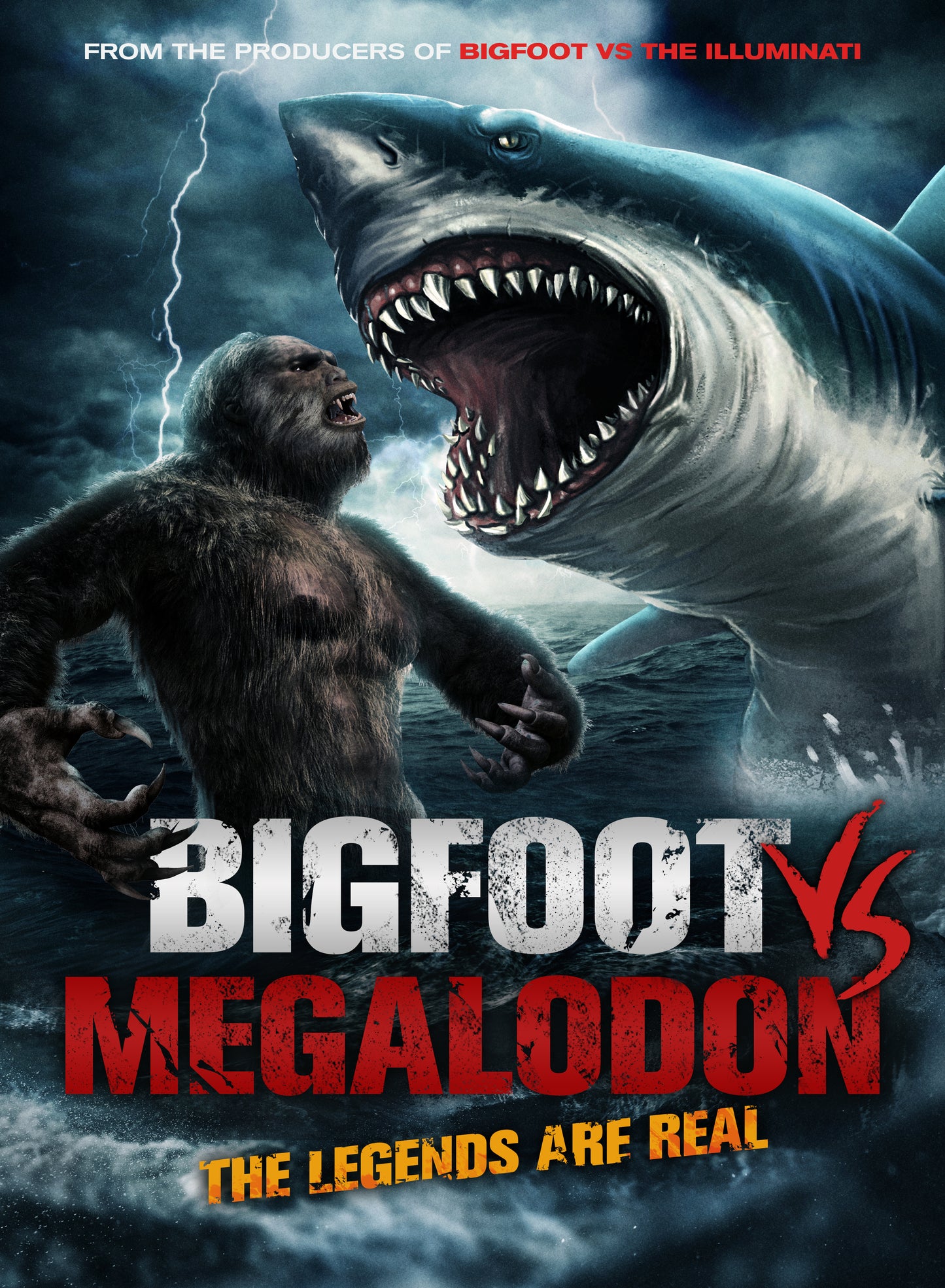 Bigfoot vs Megalodon cover art