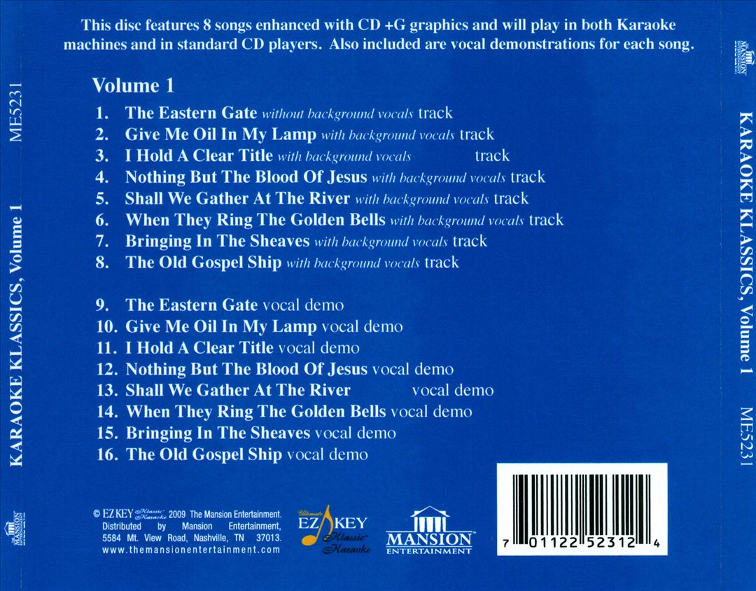 Klassic Karaoke, Vol. 1 cover art