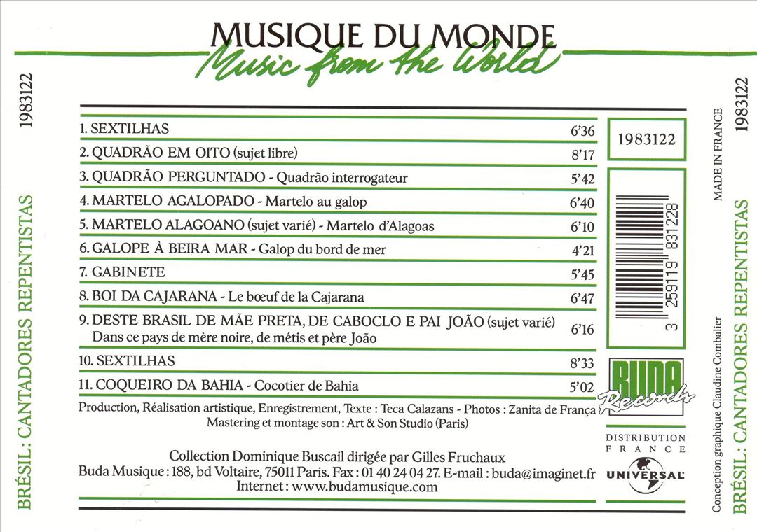 Brazil: Improvised Songs cover art